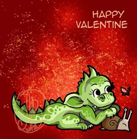 Be My Valentine Dragon Dragons Valentine And Such By Maria Van