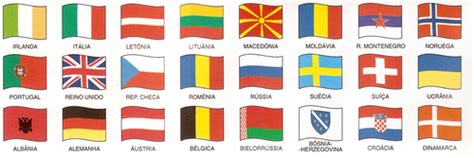 Algumas bandeiras da Europa - Novamente Geografando