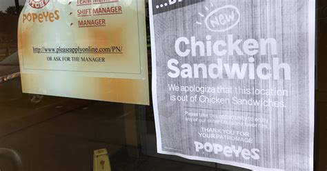 Its Official Popeyes Is Out Of Chicken Sandwiches
