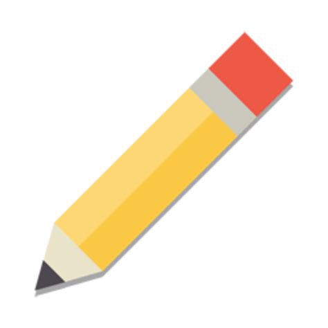 Pencil Icon Flat Png Png Mart
