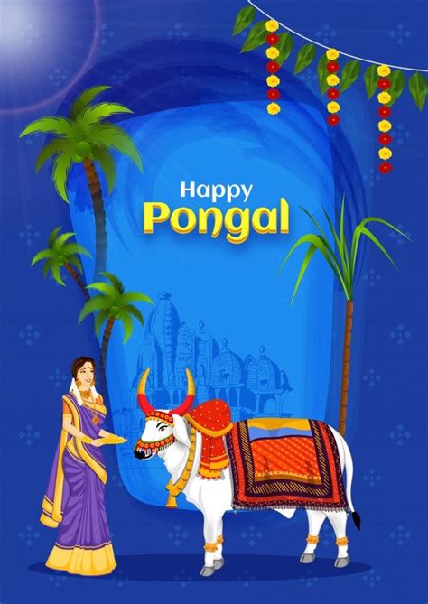 Premium Vector Happy Pongal Card Happy Pongal Happy Sankranti