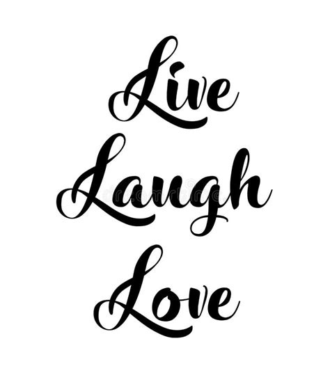 Live Laugh Love Vector Illustration Stock Vector Illustration Of