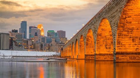 Premium Photo Minneapolis City Downtown Skyline Cityscape Of Usa