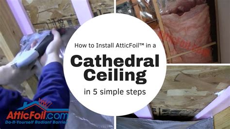 Insulating cathedral ceilings can be quite challenging. How To Install Radiant Barrier In A Cathedral Ceiling ...