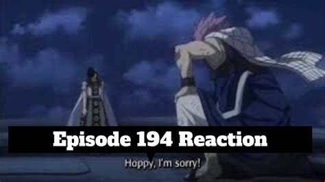 Fairy Tail Blind Reaction Episode 194 English Dub Review YouTube