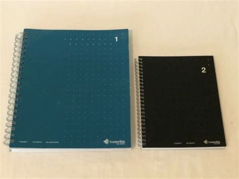 Pulse Livescribe College Ruled Notebook 2 Journals Dot Paper 1 And 3