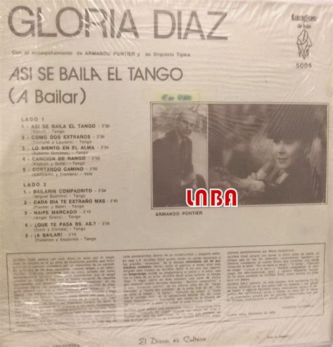 La nova Botica del Aleman.: Tango - Gloria Díaz - Así se baila el tango