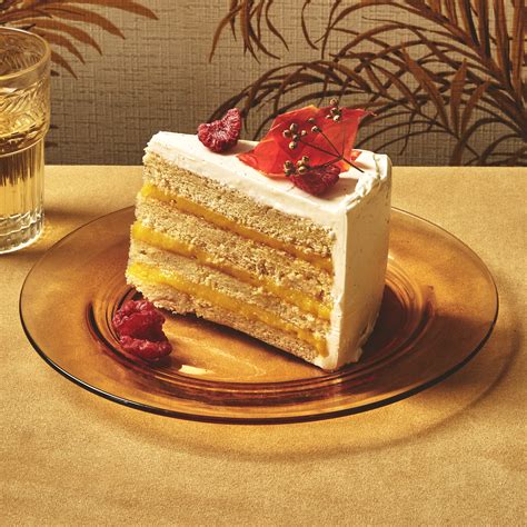 Vanilla Layer Cake With Mango Curd Recipe Bon Appétit