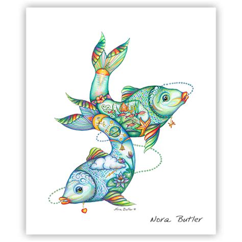 Nora Butler | Pisces Original artwork by Nora Butler | Original artwork, Artwork, Canvas giclee