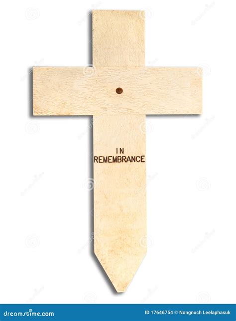 Cross In Remembrance Stock Photo Image Of Sadness Poppy 17646754