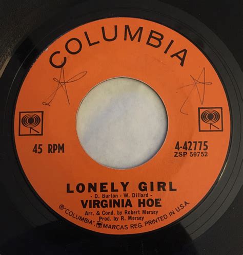 Virginia Hoe Lonely Girl Releases Discogs