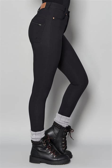 Thermal Skinny Outdoor Trousers Black