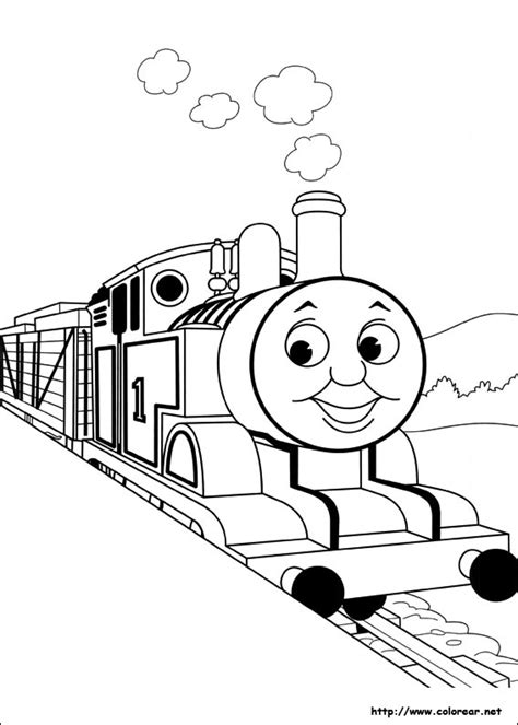 Thomas tank engine coloring pages line free the james friends. Thomas The Train Coloring Pages - Kidsuki
