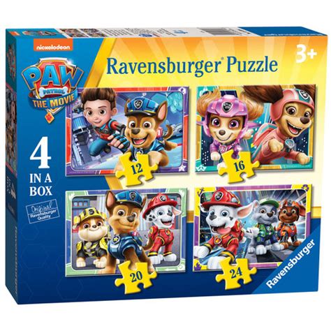 Ravensburger 4 In A Box Puzzles Paw Patrol The Entertainer