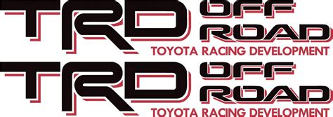 Toyota Trd Off Road 4x4 Tundratacoma Sport Truck Decalsticker X2