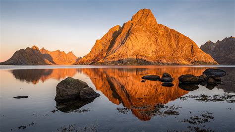 Картинки природа лофотенские острова норвегия горы скалы камни