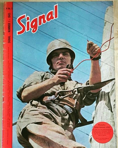 The Front Cover Of Signal Magazine Showing A Soldier