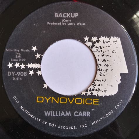William Carr Backup Vinyl Discogs