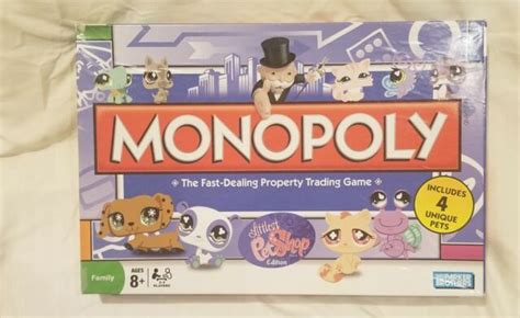 Littlest Pet Shop Lps Monopoly Board Game 2008 Parker Brothers W 4