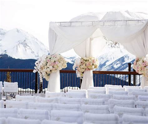 Winter Wedding Venues In Aspen Colorado The Little Nell