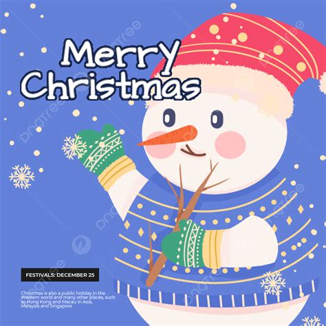 Christmas Snowman Santa Hat Template Download On Pngtree