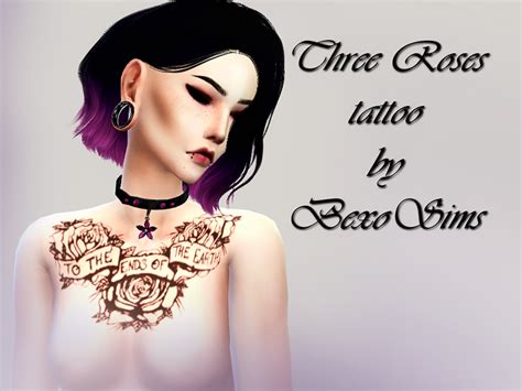 The Sims Resource Tree Roses Tattoo