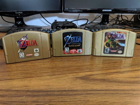 Finally Got All 3 N64 Zelda Game Gold Cartridges N64