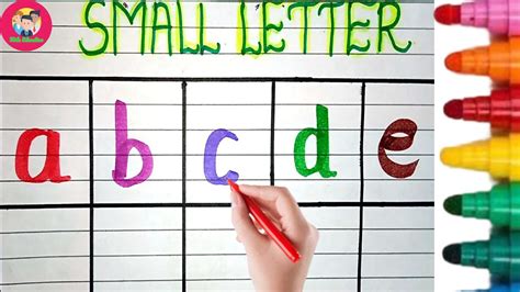 Learn Abcd Small Letter Alphabet Abcd Learning Abcd Rhymes Abcd