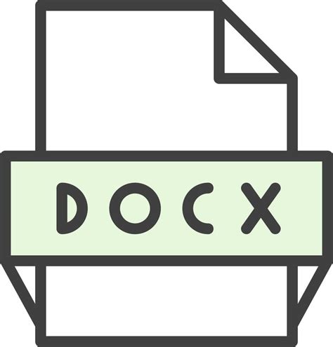 Docx File Format Icon 15692360 Vector Art At Vecteezy