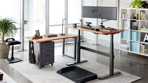 Electric Sit Stand Full Desk Solutions Varidesk Height Adjustable
