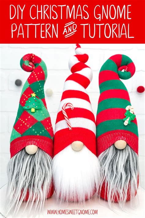 DIY Christmas Gnome Pattern Tutorial Learn How To Make Your Own