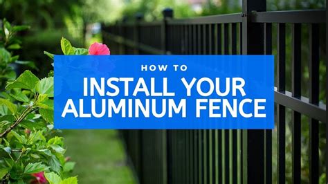 How To Install An Aluminum Fence Diy Aluminum Fence Installation Youtube