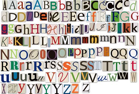 Magazine Letters Clipart Clip Art Newspaper Magazine Alphabet Etsy