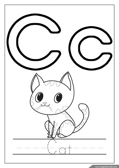 Letter C Coloring Pages Sketch Coloring Page