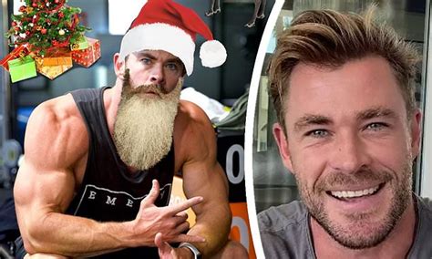 Thor Star Chris Hemsworth Shows Off His Bulging Bi Chris Hemsworth