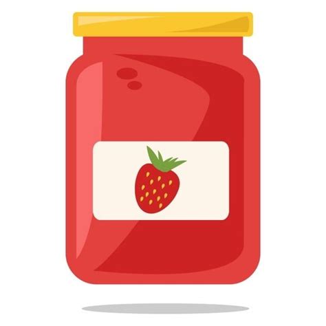 Strawberry Jam Illustration Vector On White Background Jam Clipart