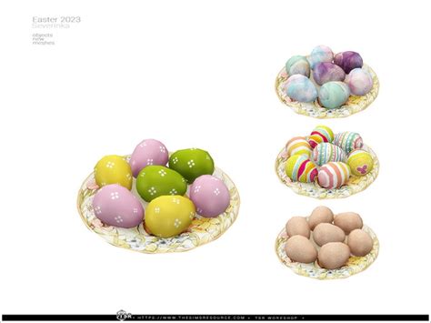 The Sims Resource Easter 2023 Eggs Plate