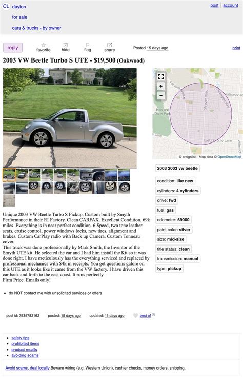 At $19,500, Could This Custom 2003 VW Beetle Ute be a Deal?