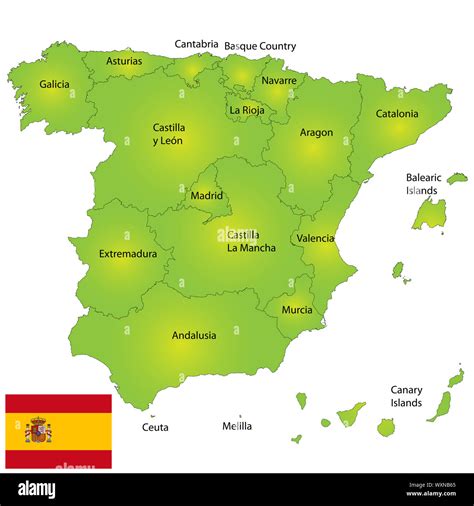 Mapa Administrativo De España Imágenes Recortadas De Stock Alamy