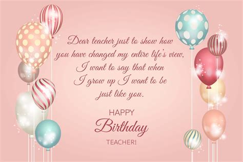 Happy Birthday Wishes For Teacher Birthday Messages F