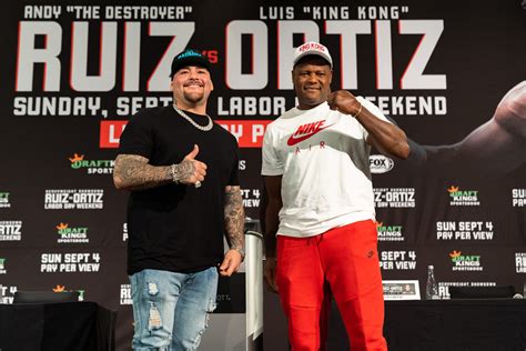 Andy Ruiz And Luis Ortiz Weigh In For Sunday Heavyweight Clash The Ring