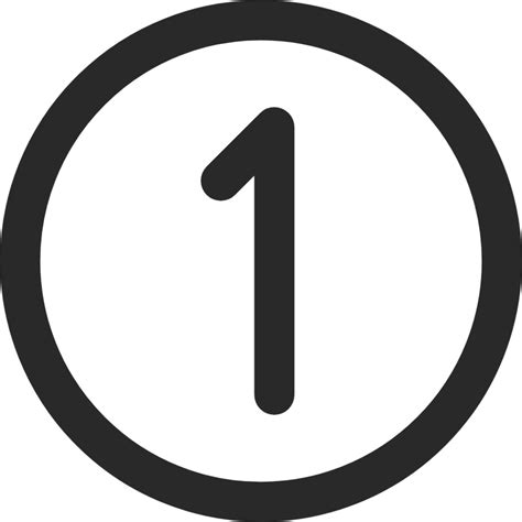 Number 1 Circle Icon Download For Free Iconduck