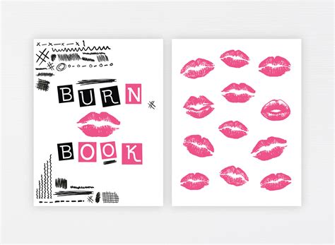 Burn Book Printable Mean Girls Inspired Bachelorette Party Etsy Australia