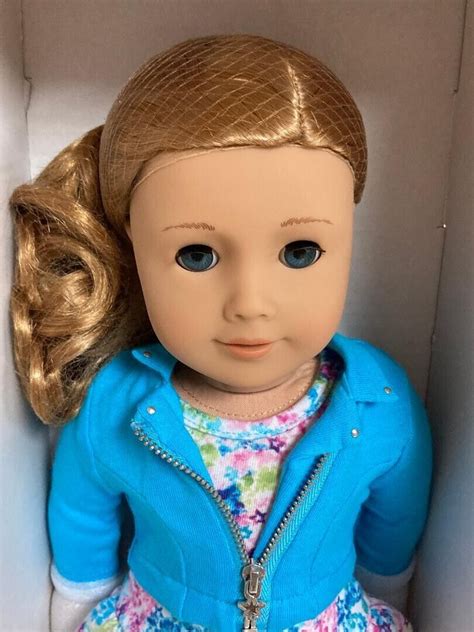 American Girl Truly Me Doll 33 Light Red Hair Light Blue Eyes New Ebay