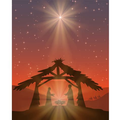 Nativity Scene Printed Backdrop Backdrop Express