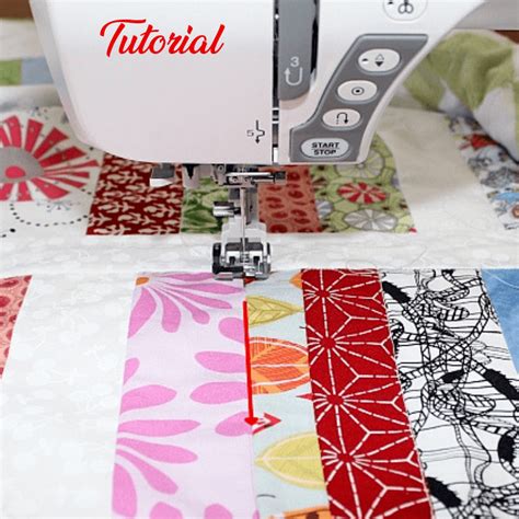 How To Stitch In The Ditch Tutorial Machine Quilting Quilting