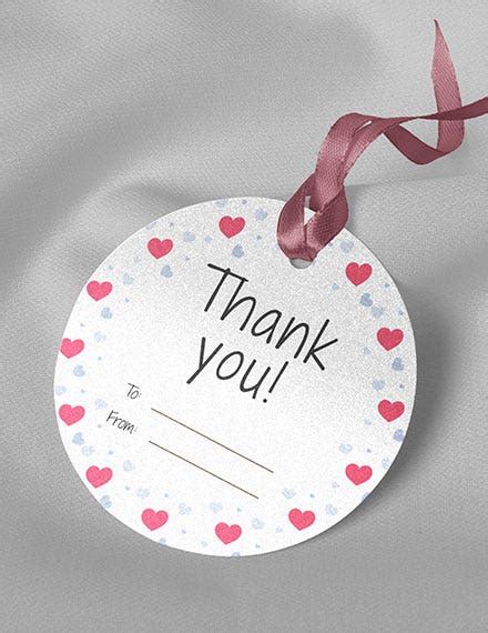 So, we made these thank you custom tags for the goody bags that she gave them. 10+ Thank You Tag Templates | Free & Premium Templates