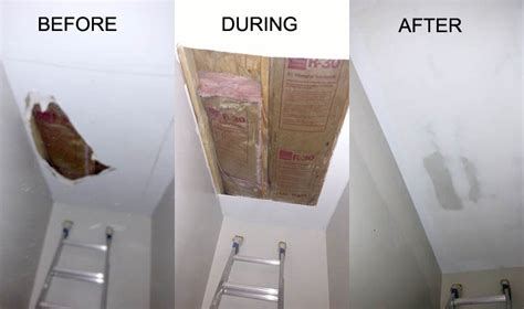 The resulting damage can be pretty ugly. How to Repair a drywall ceiling after water damage ...