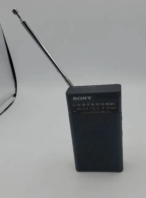 Pre Owned Sony Amfm Portable Radio Model Icf P26 W Antenna Black 22