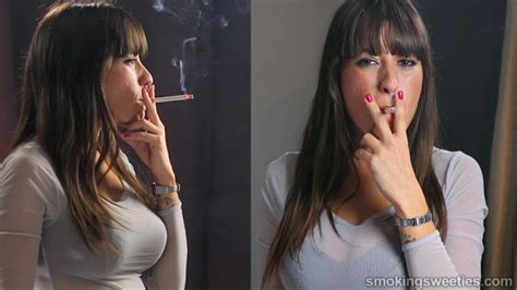 She Smokes Extra Long Cigarettes